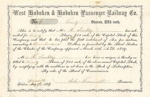 West Hoboken and Hoboken Passenger Railway Co.